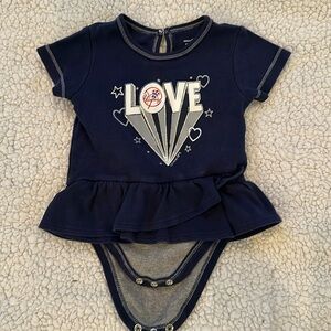 New York Yankees MLB Girls Skirted Onesie